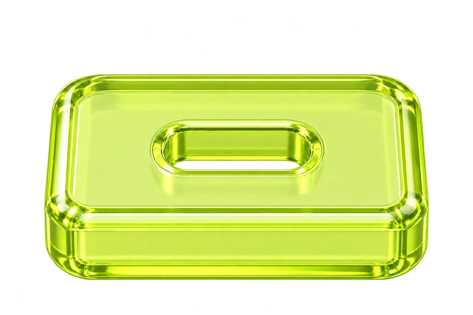 Glass toggle switch base in deep green